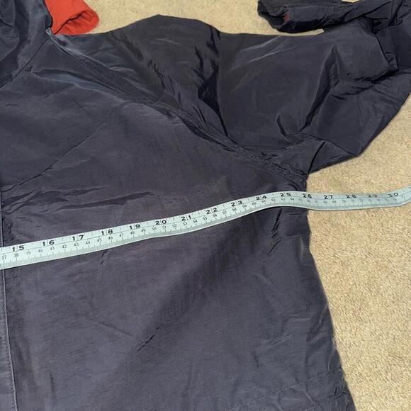 Vintage Woolrich Parka Coat Wool Blend Lined Women 8377 Navy Sz L Plaid Outdoor - Picture 12 of 13